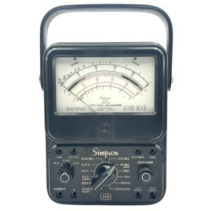 Simpson 260 Series 4M Analog VOM Multimeter AC DC Parts/Repair Partially Tested